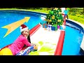 Ellie's Naughty or Nice Water Slide | DIY Mystery Gifts at Home