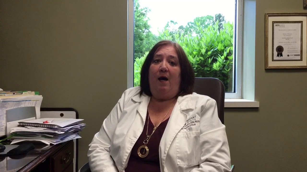 Nancy Pearson, Director of Nursing at NHTMC, has a message for you.