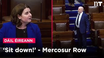 Thumbnail for 'Sit down and be quiet" - Dáil row during Mercosur debate | Newstalk