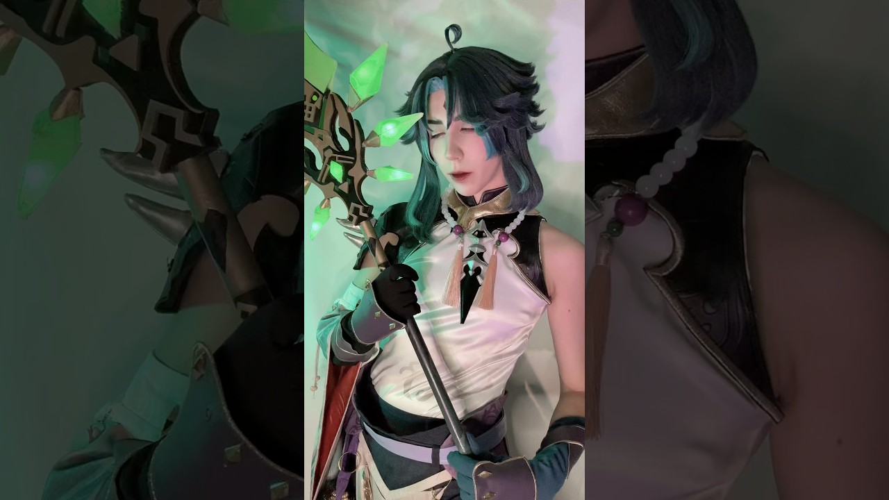 ⤷ i can’t wait to bring my xiao cosplay to mcm oct ! so so excited✨ #cosplay #GenshinImpact #xiao