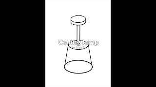 How to draw an isometric ceiling lamp #isometric #procreatetutorial #easydrawing #ceilinglamp