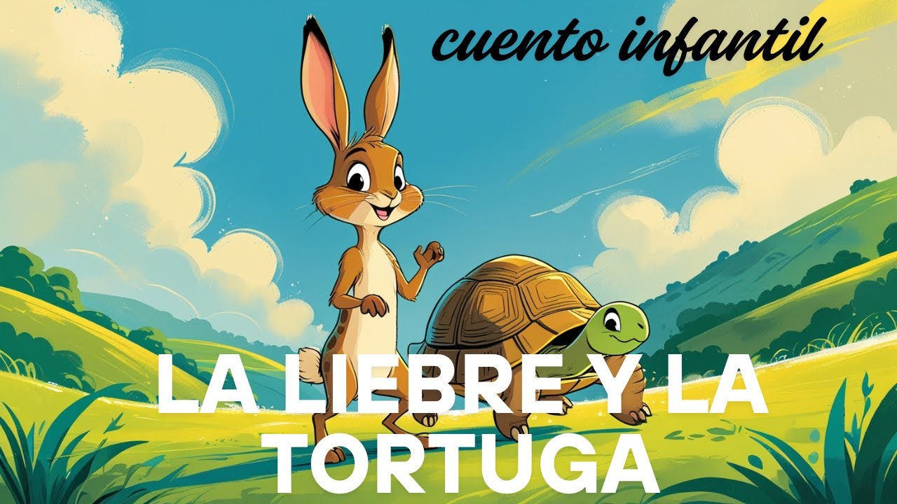 Cuento infantil - ¡La Gran Carrera de la Liebre y la Tortuga! - YouTube
