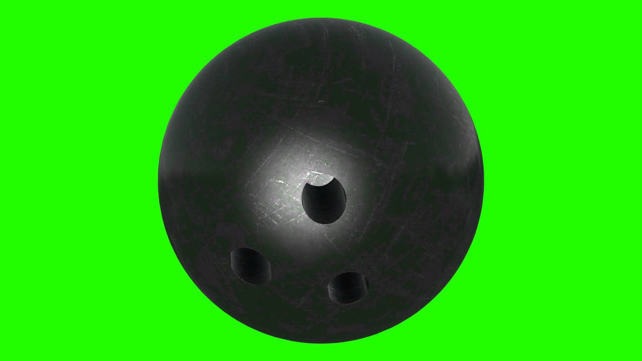Bowling ball in green screen free stock footage YouTube