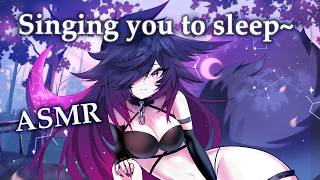 [ASMR] Fox girl sings you to sleep while drawing