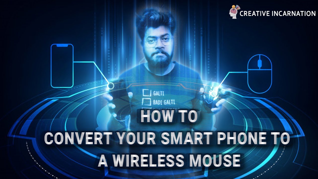 How To Use Mobile Phone As A Mouse and Keyboard For Laptop Or PC | Creative Incarnation | Hindi