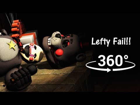 360°| LEFTY FAIL!! - FNAF6/FFPS [SFM] (VR Compatible)