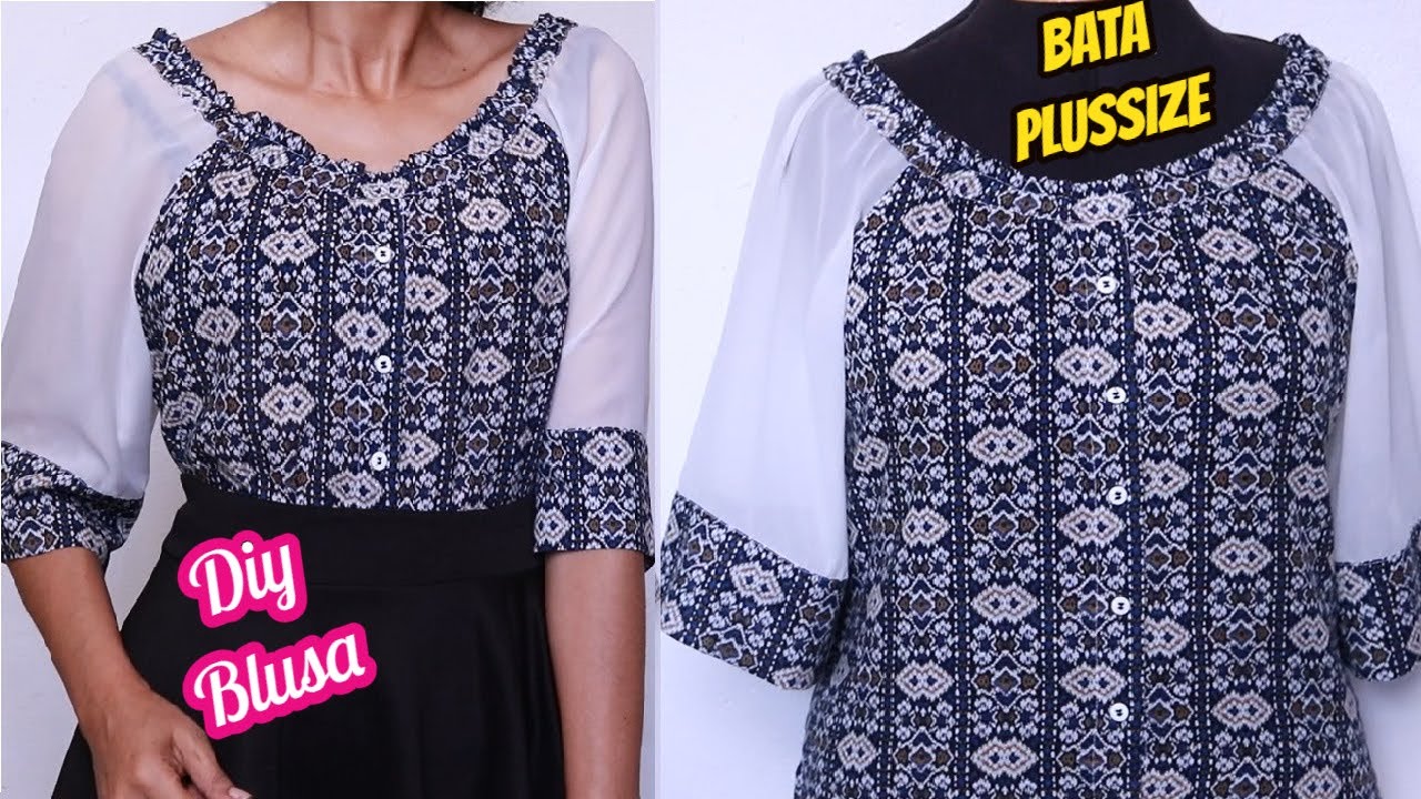 BLUSA BATA PLUSIZE NA MODA DIY Luciete vasconcelos
