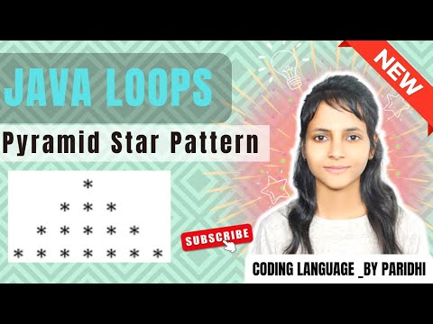 Pyramid Star Pattern in Java | Java Loops | #javaloops #loop #java # ...
