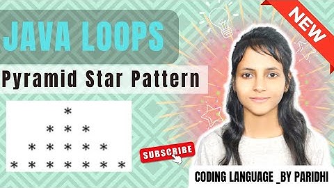 Pyramid Star Pattern in Java | Java Loops | #javaloops #loop  #java #forloops #javaprogramming