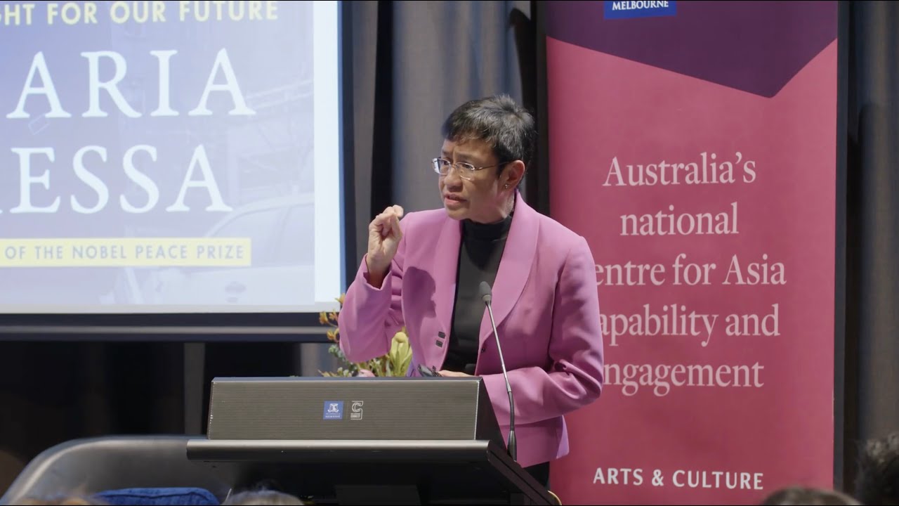 Maria Ressa delivers SEA Oration at University of Melbourne