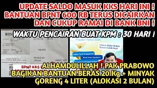 FIKS❗️BANTUAN BERAS 20 Kg + MINYAK GORENG 4 Liter CAIR LAGI \u0026 UPDATE SALDO BPNT 600 RB CAIR HARI INI