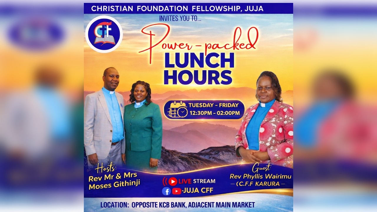 LUNCH HOURS (Day 3) :: Rev Phyllis Wairimu:- AT THE RIGHT TIME, GOD WILL MAKE IT HAPPEN :: 19th Feb