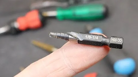 EDC Step Bit! A $15 cobalt steel 1/8-1/4" hex bit drill. Just what is needed for Every Day Carry.