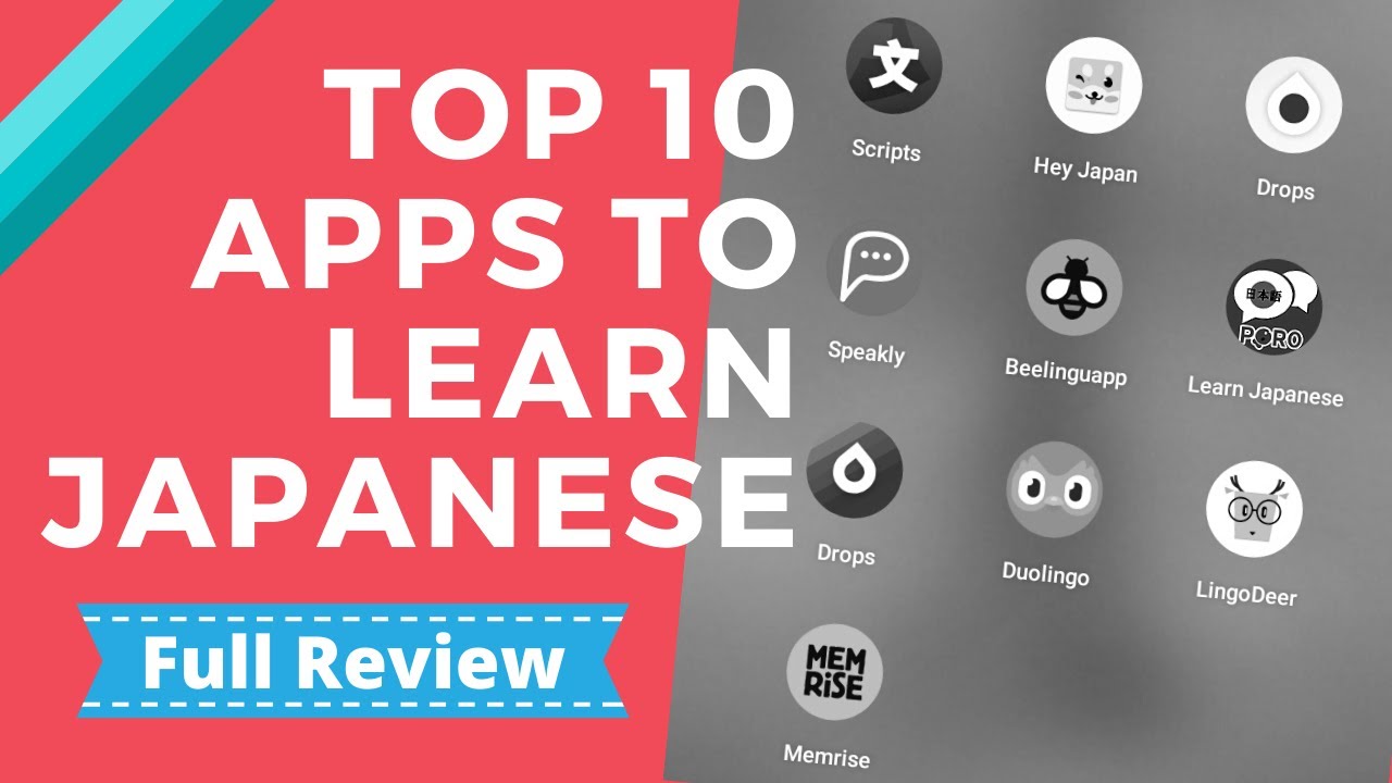 Best 10 Apps to Learn Japanese Free Full Review JLPT Japanese