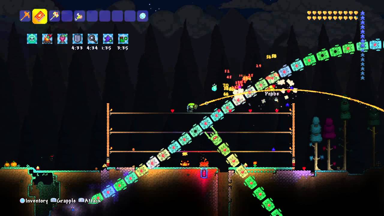 Terraria 1.2 How to beat the destroyer in 2 minutes or