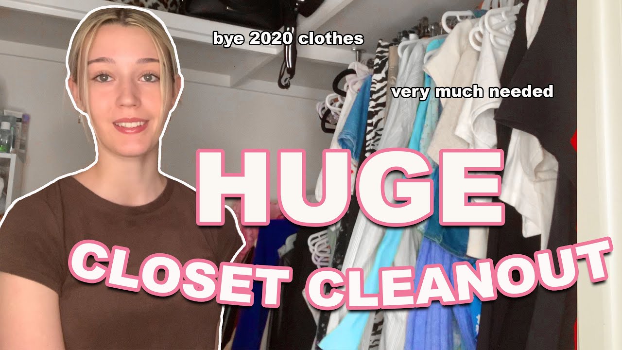 huge closet cleanout for 2021 - YouTube