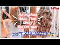 Getting Hand Tied Weft Hair Extensions For the FIRST TIME | Aqua Hair Extensions