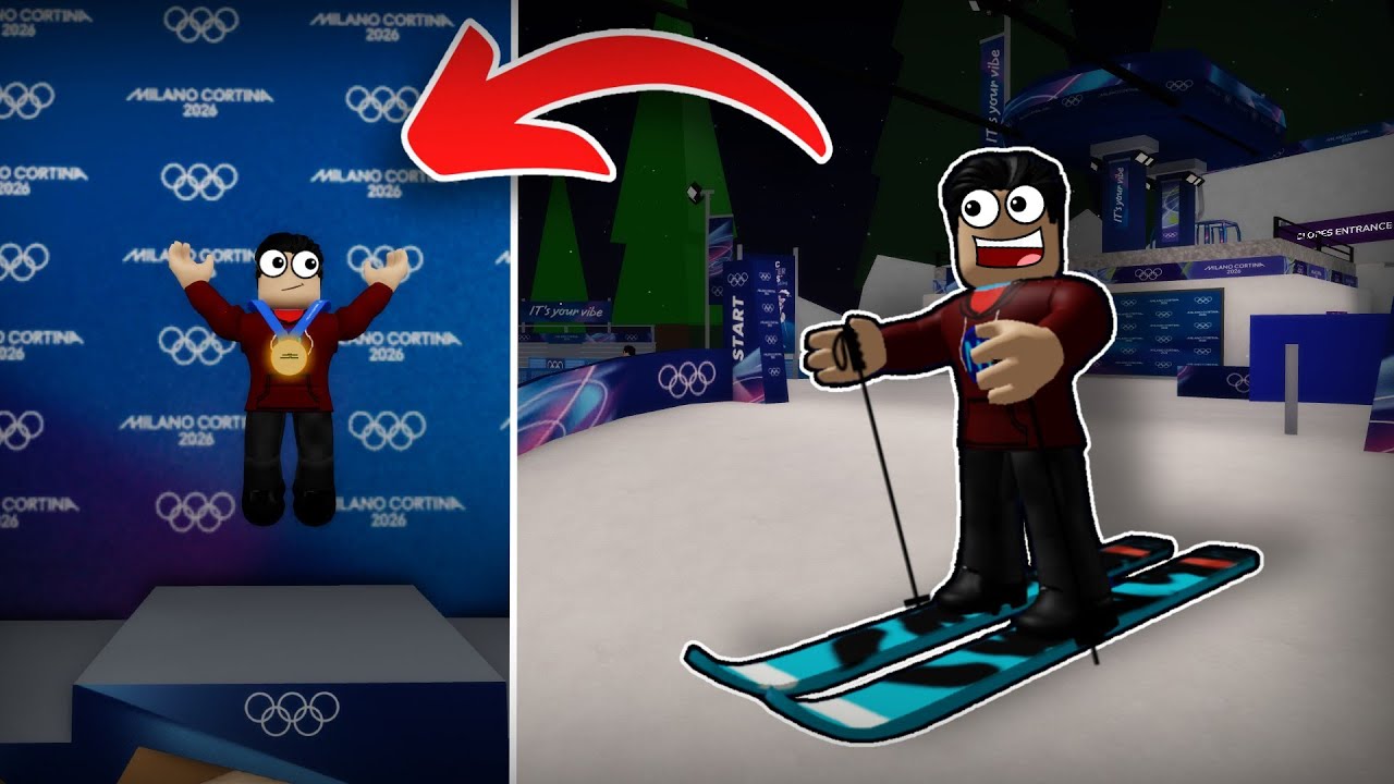 Ik ging skiën tijdens de Olympische Winterspelen (Roblox Brookhaven RP) Nederlands
