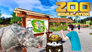 ZOO SIMULATOR TYCOON GAME | animal tycoon - zoo craft game | Zoo Animals Park Simulator Part 1 screenshot 3