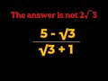 Ethiopia | This confuses teachers sometimes. Can you solve it #surds #areadontutorials #education