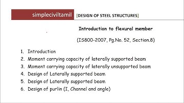 Introduction to flexural member