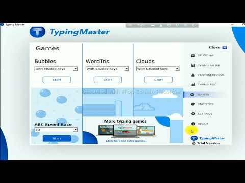 How to play games typing master 11|| bubbles game || in windows 10