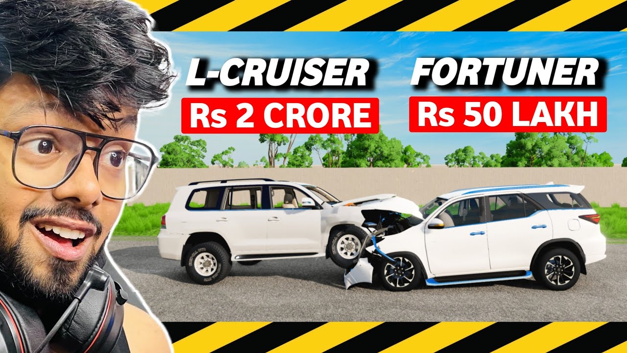 FORTUNER VS TOYOTA LAND CRUISER | CRASH TEST