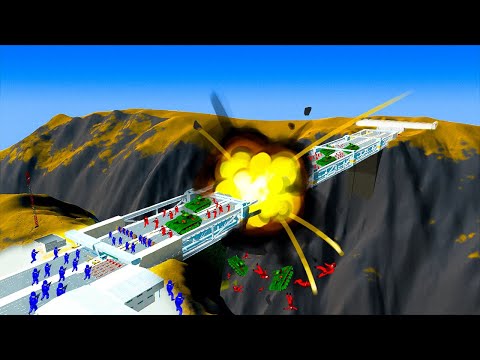 Biggest Destructible Bridge Battle Ever Created in Ravenfield