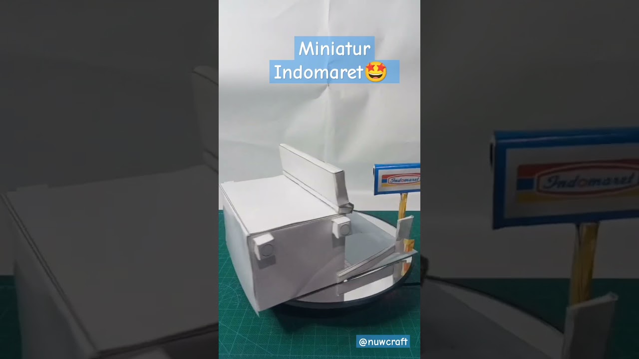 membuat indomaret  mudah  #diy #craft #miniature #papercraft #art