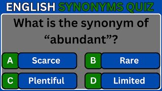 DISCOVER the Essential English Synonyms You Never Knew You Needed!