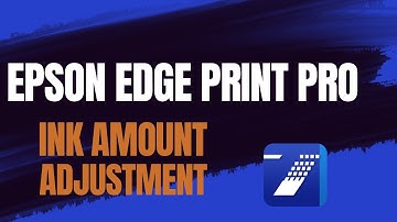 [Epson Edge Print PRO] Overview of ink amount adjustment function