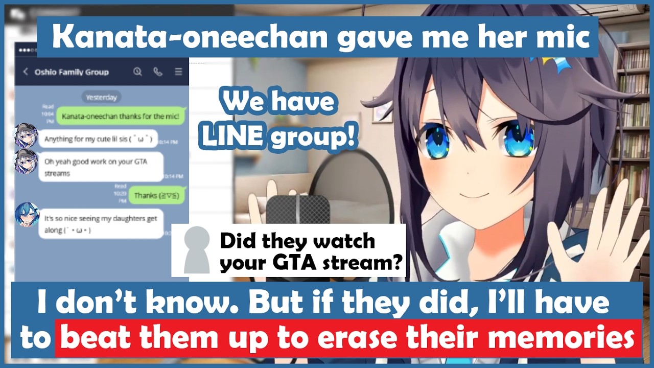 [Oshio Family] The Oshio Family LINE Group and Mic from Kanata [Sorahoshi Kirame]