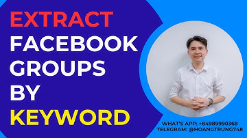 How To Extract Facebook Groups By Keyword | Export List Ids Group