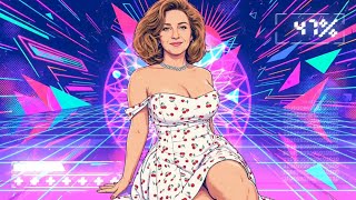 Cherry Retro 47% - Template Avee Player Vaporwave Neon (1920x1080p)
