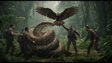 Real-Life Jungle Drama: Team Rescues Eagle from Python