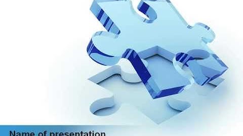 Blank Jigsaw PowerPoint Template by PoweredTemplate.com