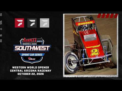 𝑯𝑰𝑮𝑯𝑳𝑰𝑮𝑯𝑻𝑺 | USAC Avanti Southwest 360 Sprint Cars | Western World Night #1 | Oct. 22, 2026 - dirt track racing video