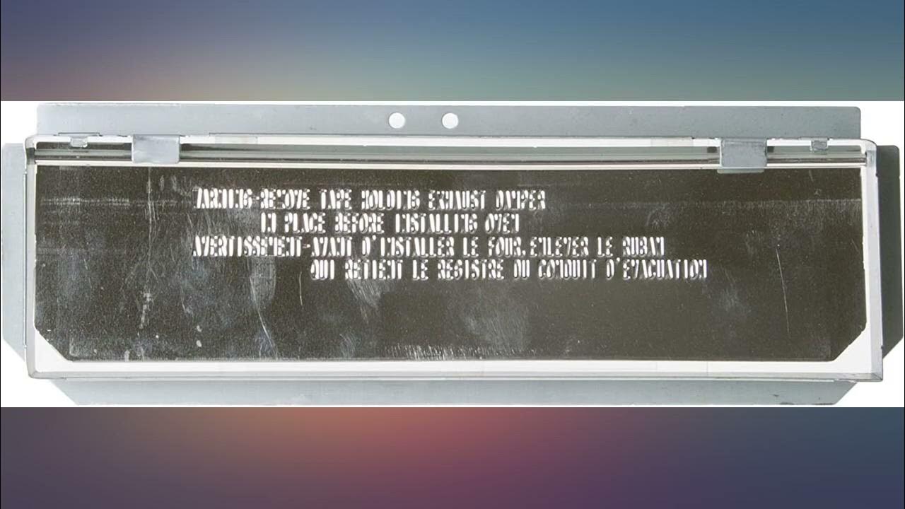 GE WB06X10436 Genuine OEM Vent Damper for GE Microwaves review YouTube