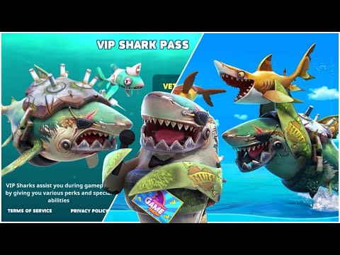 VETERAN GREAT WHITE SHARK - VIP SHARK PASS EXCLUSIVE SQUADMATES - NEW  HUNGRY SHARK WORLD UPDATES 