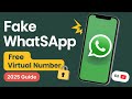 Fake WhatsApp Kaise Banta Hai 2025 | Free Virtual Number for WhatsApp | Free WhatsApp Number 2025
