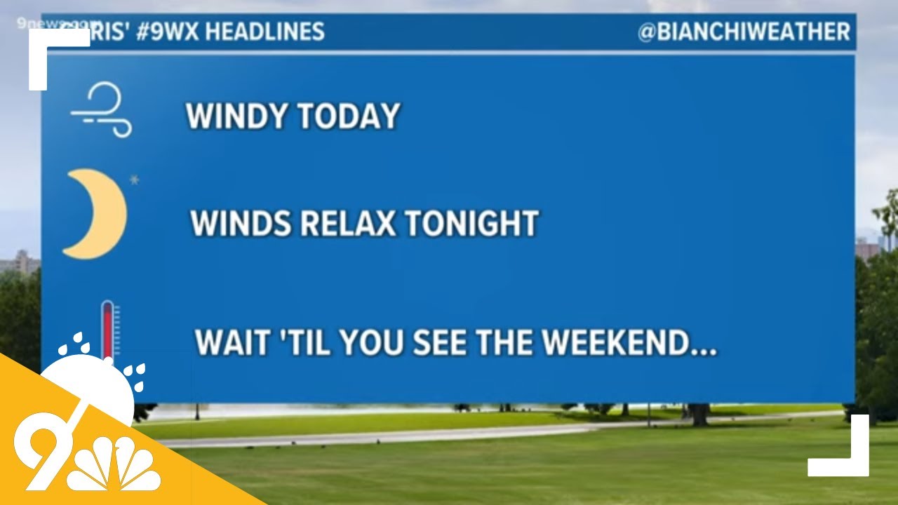 Windy Wednesday as mild temperatures return - YouTube