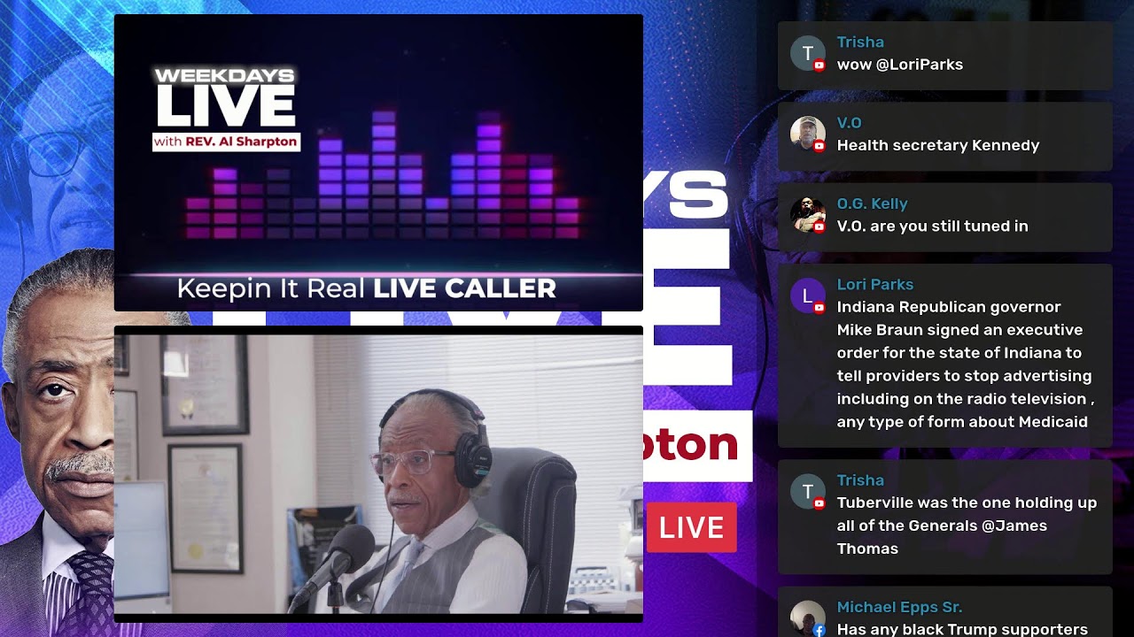 Weekdays Live with Rev. Al Sharpton | Keepin It Real Radio Show