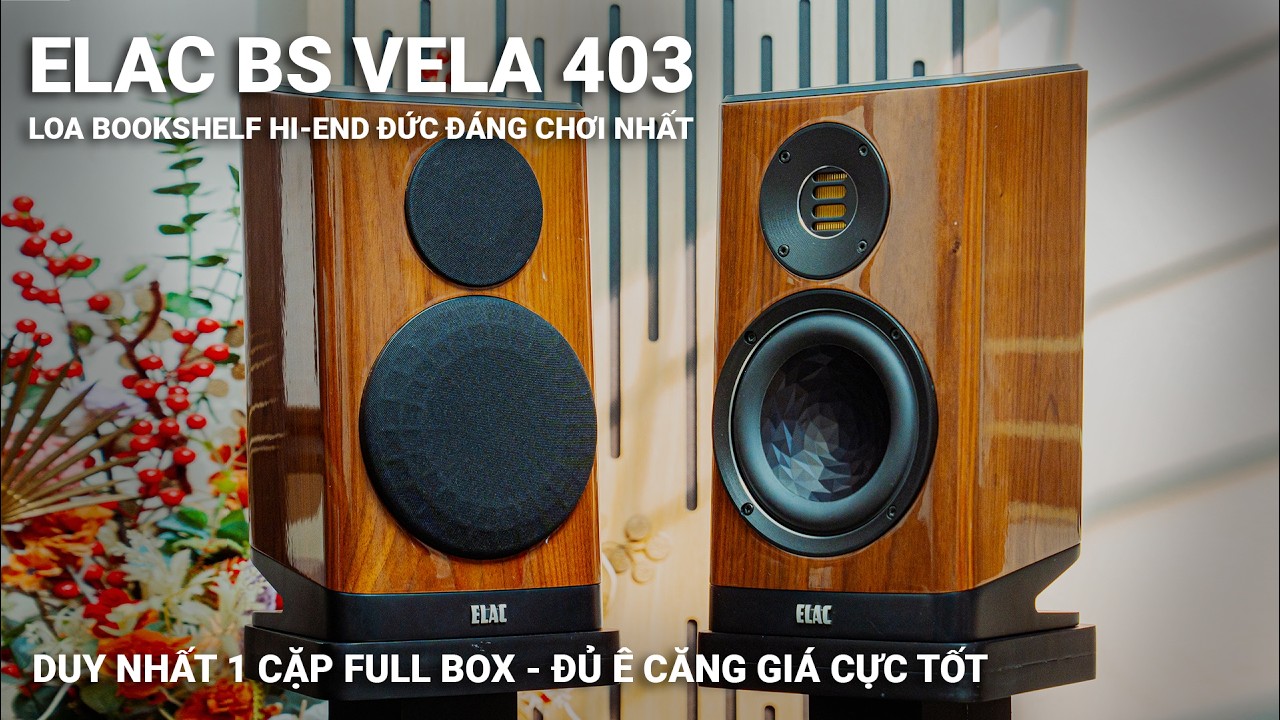 ELAC BS VELA 403 WALNUT BOOKSHELF SPEAKERS | THE MOST WORTH-OWNING 
