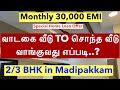 2/3BHK 55 Lakhs சொந்த வீடா-வாடகை வீடா ? எது Best /கம்மி விலையில் சொந்த வீடு வாங்க இந்த 2 வழி தான்!#