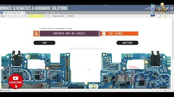 INFINIX HOT 6X (X623) Charging,SD Card,ISP Pinout,Hardware Solutions