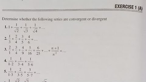 Infinite Series Bsc. Part2 math (Hons) @SonaliSingh