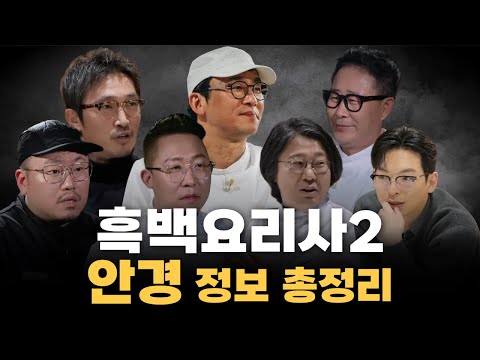 흑백요리사2 셰프들이 선택한 안경은?