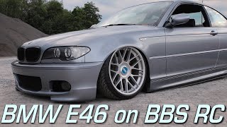 Bagged BMW E46 on BBS RC