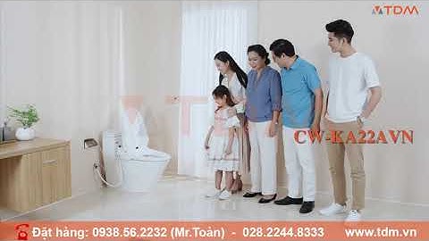 TDM.VN | Hướng dẫn cách lắp đặt và sử dụng nắp điện tử Inax CW-KA22AVN có remote - Bàn cầu AC-909 A