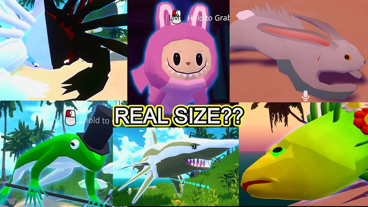 Every Secret Fish in VRChat Fish! REAL SIZE Revealed - YouTube